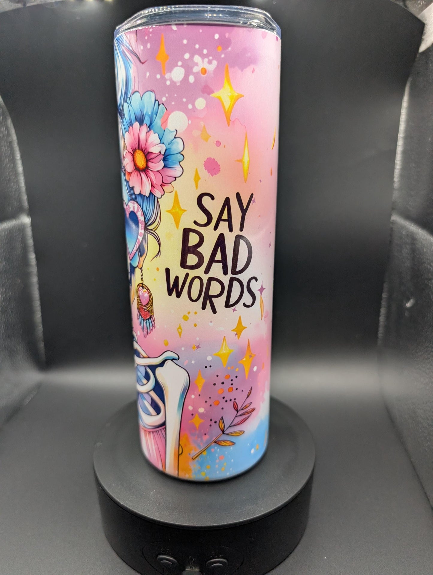 Bad word mom tumbler