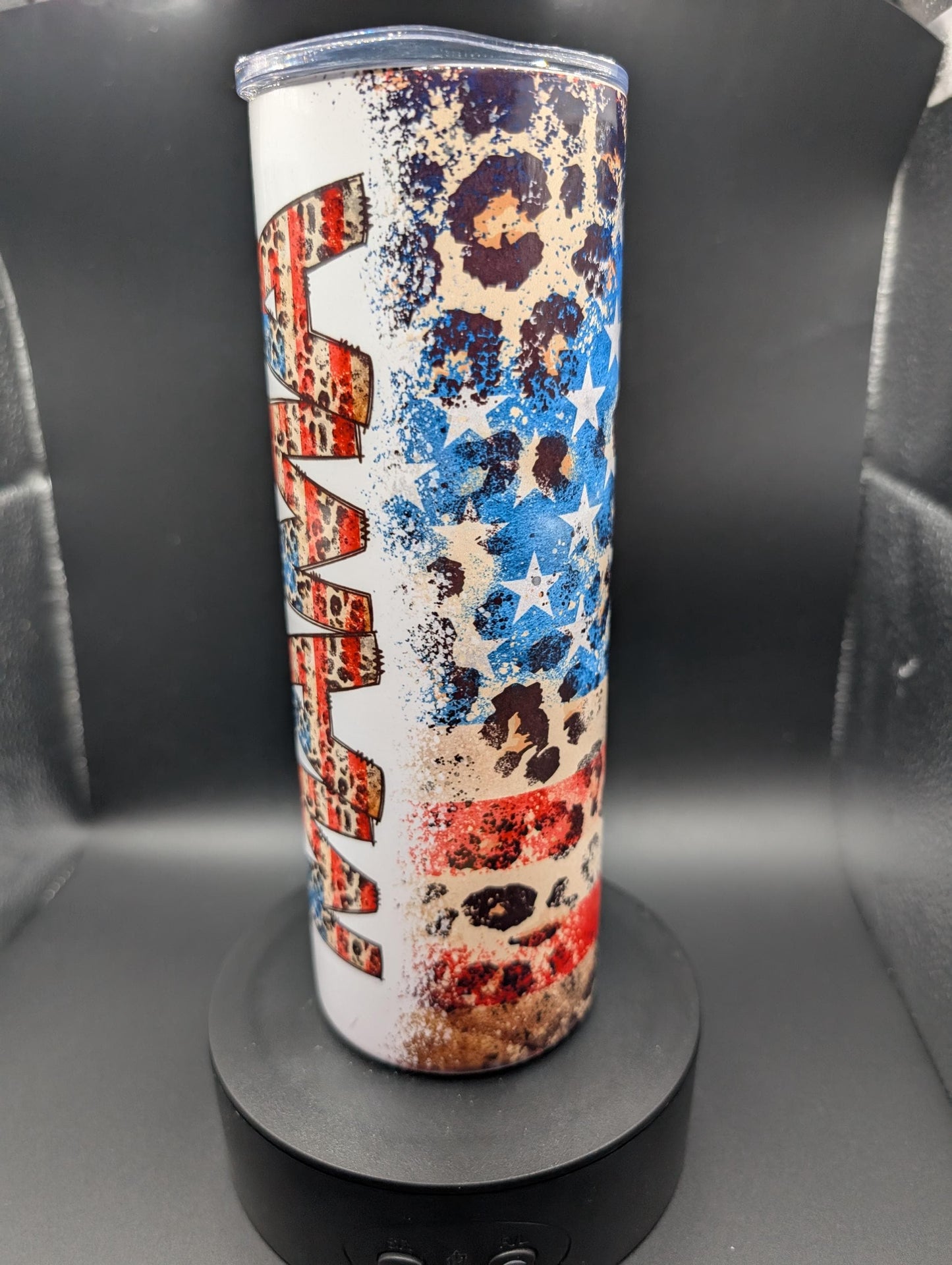 Red, White, and Blue Mama Tumbler