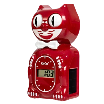 Solar Kit-Cat Digital Alarm Klock - Space Cherry