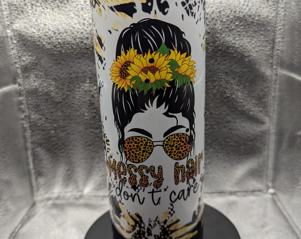 Messy Hair Don't Care Tumbler