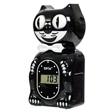 Solar Kit-Cat Digital Alarm Klock - Classic Black